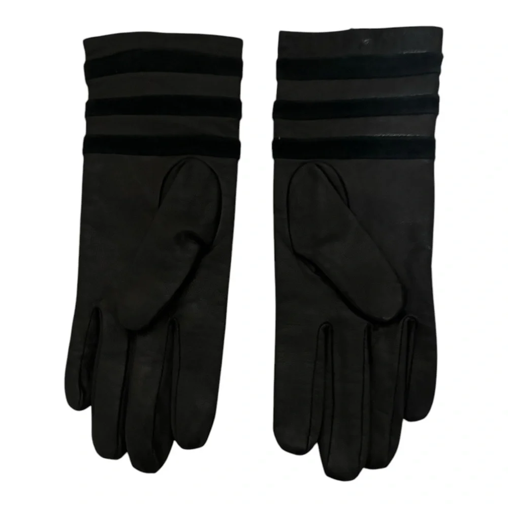 Altare Genuine Leather Gloves Women's Size L Black